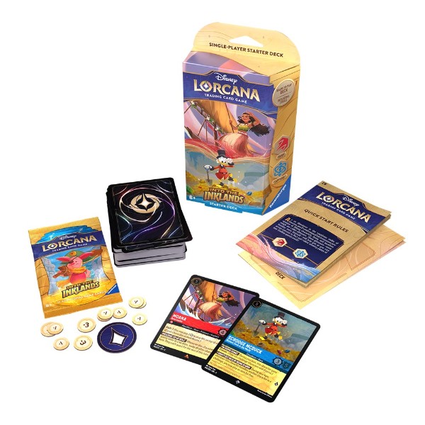 Disney Lorcana Into The Inklands Ruby & Sapphire Starter Deck