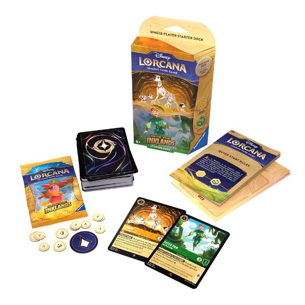 Disney Lorcana Into The Inklands Amber & Emerald Starter Deck
