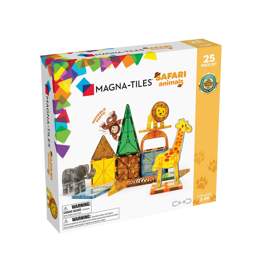 MAGNA-TILES Safari Animals 12 Piece Set