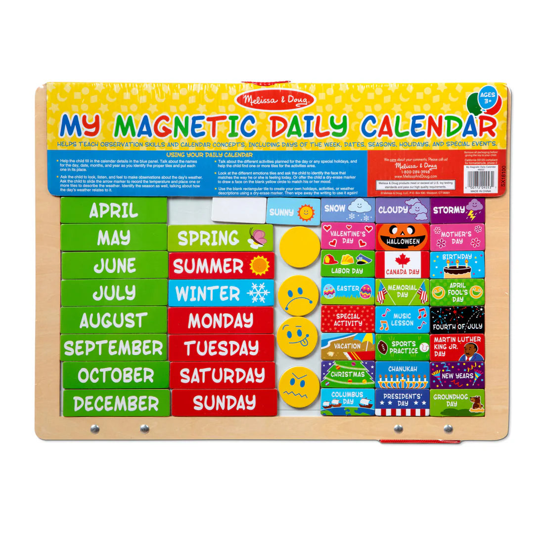 Melissa & Doug My Daily Magnetic Calendar