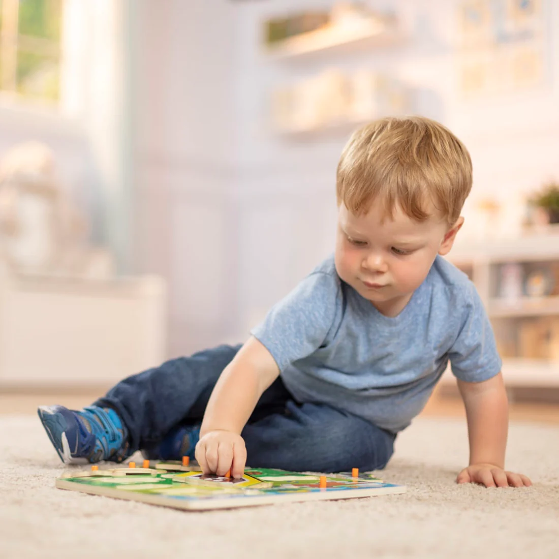 Melissa & Doug Wooden Peg Puzzle Pets
