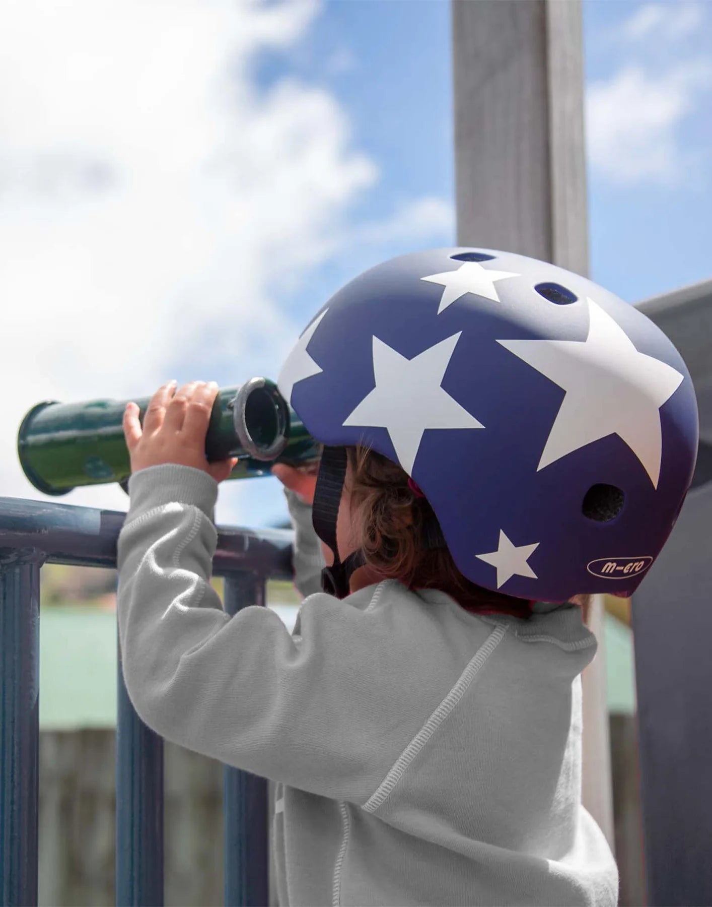 Micro Scooter Helmet Navy Stars