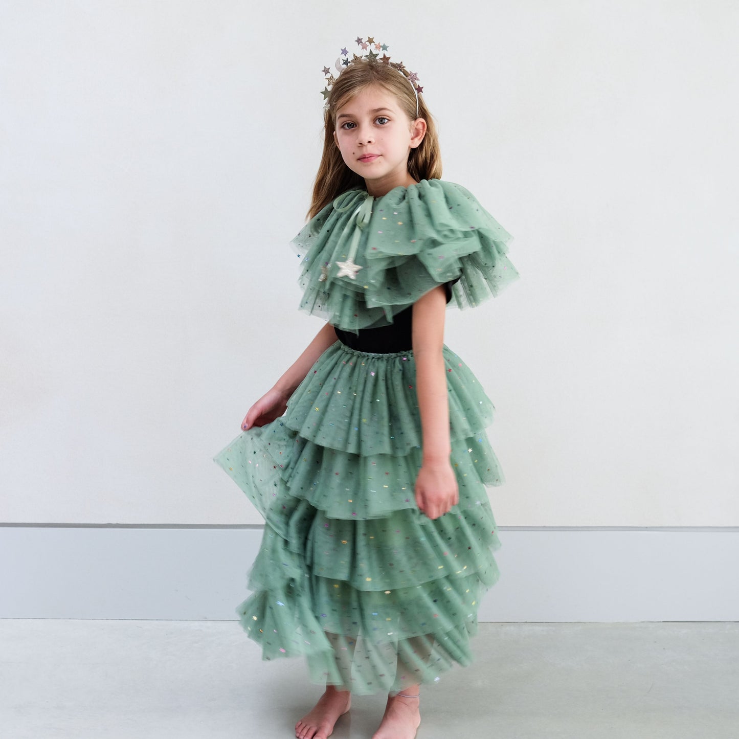 Mimi & Lula Long Green Christmas Tree Tutu