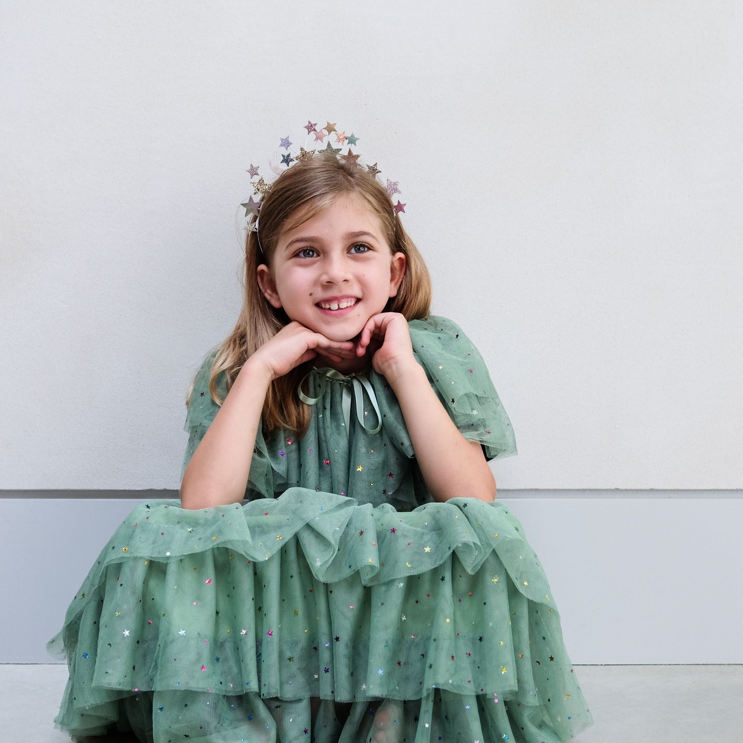 Mimi & Lula Green Christmas Tree Cape