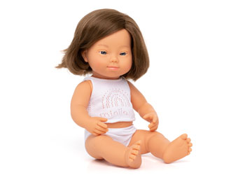 MiniLand Down Syndrome Girl 38cm Doll