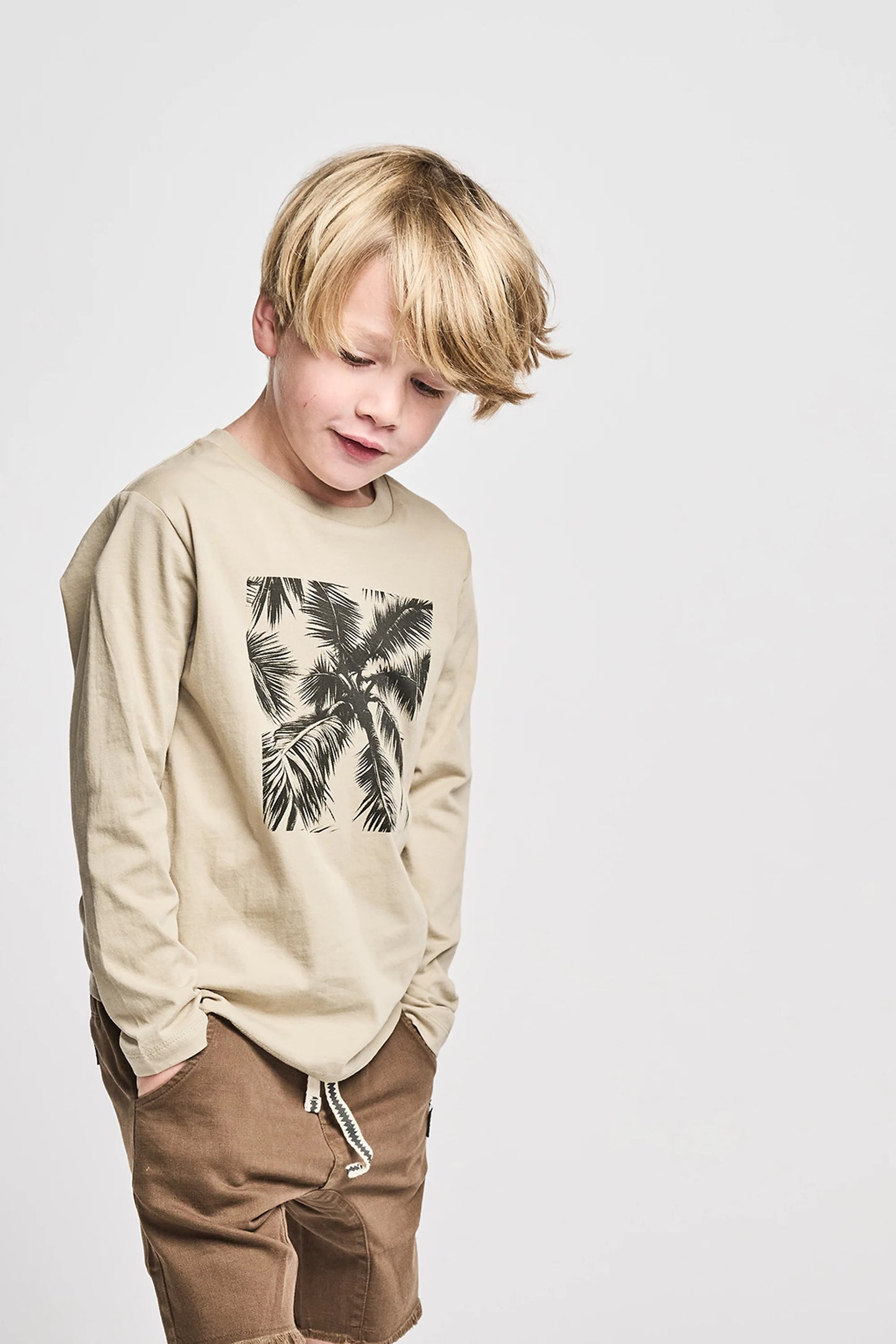 Mnstr Kids Long Sleeve Tee Island Sand