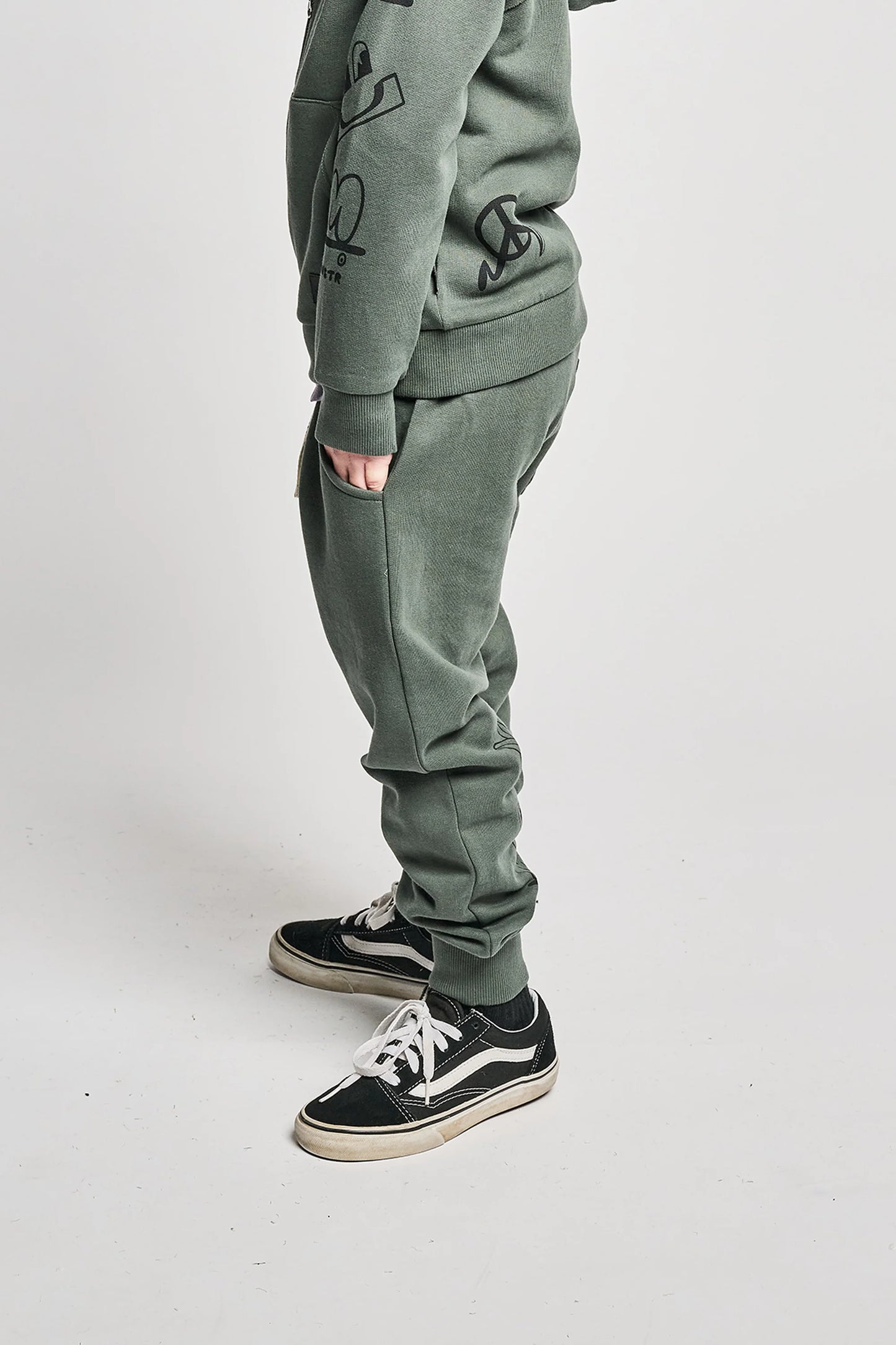 Mnstr Kids Track Pant Lessgo Ocean Green