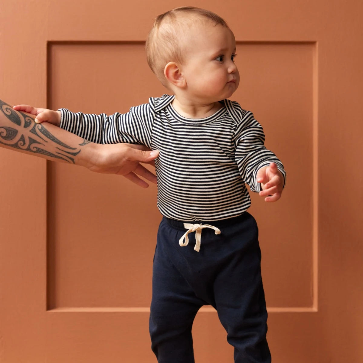 Nature Baby Drawstring Pants Navy