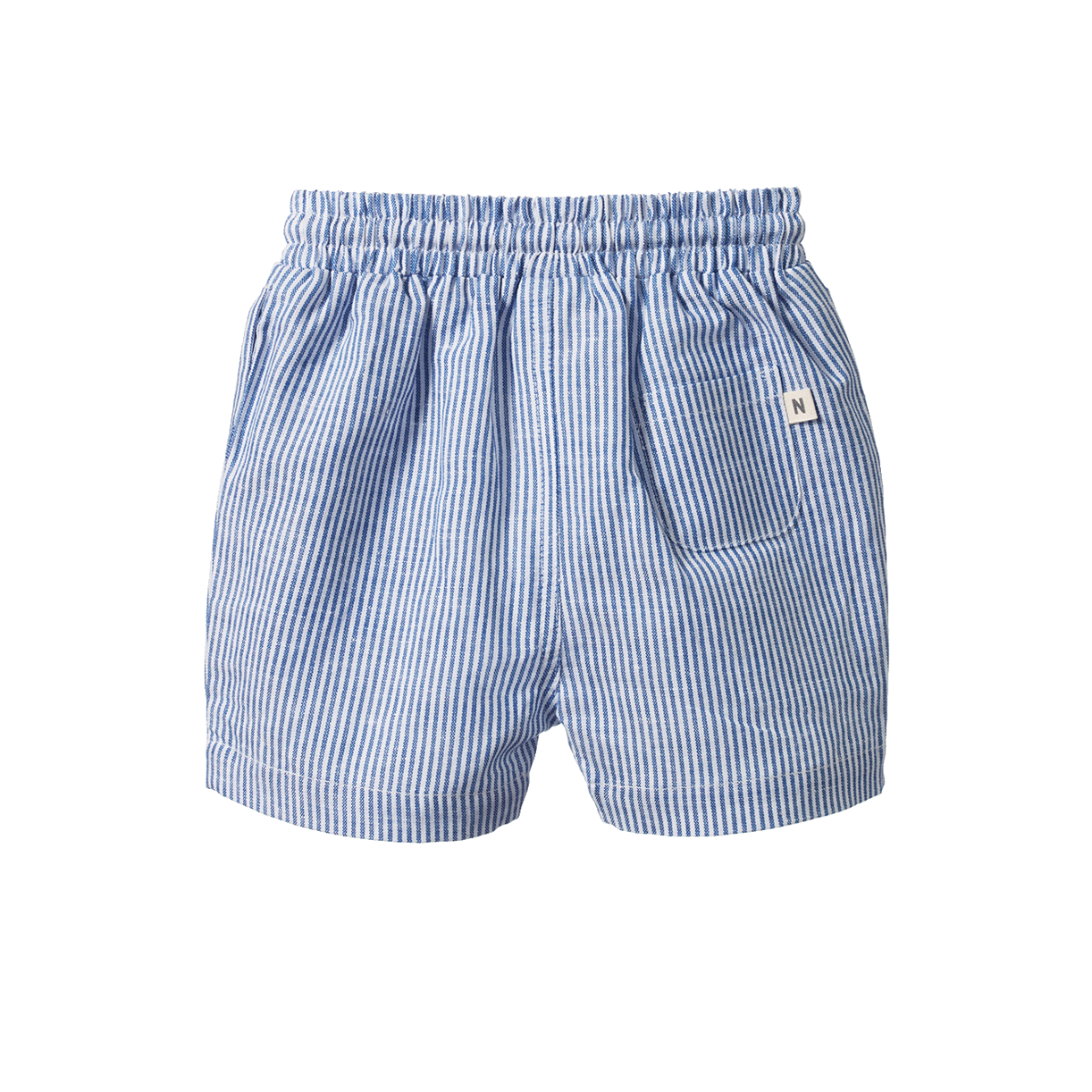 Nature Baby James Linen Cotton Shorts Blue Stripe