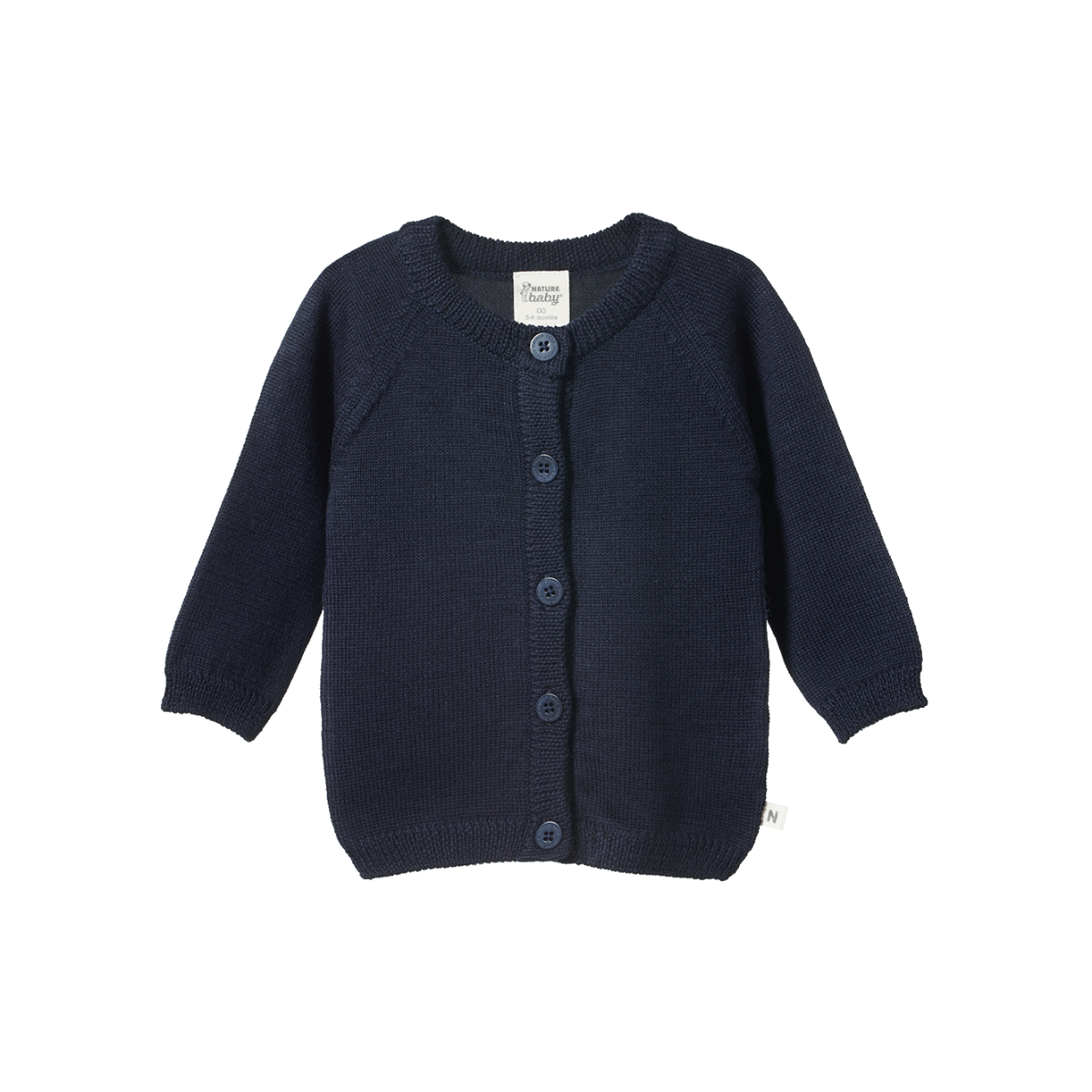 Nature Baby Merino Knit Cardigan Navy