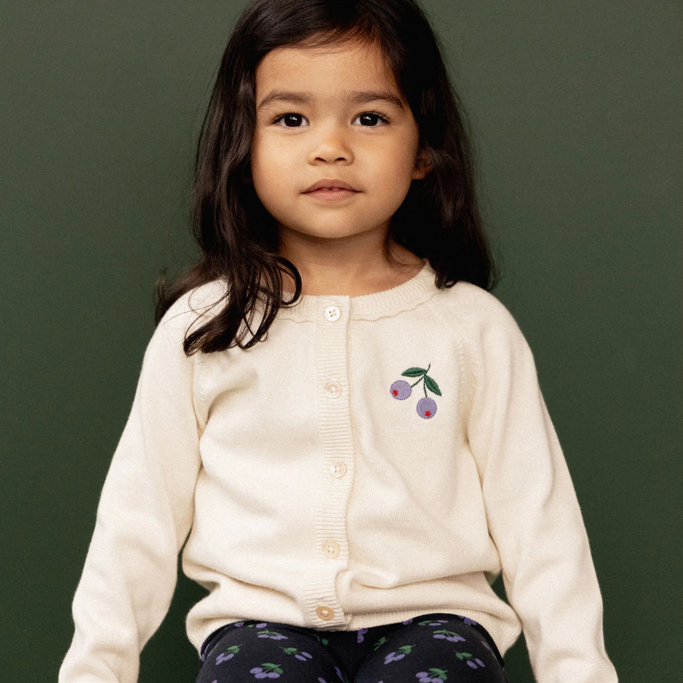 Nature Baby Piper Cardigan Winter Berry