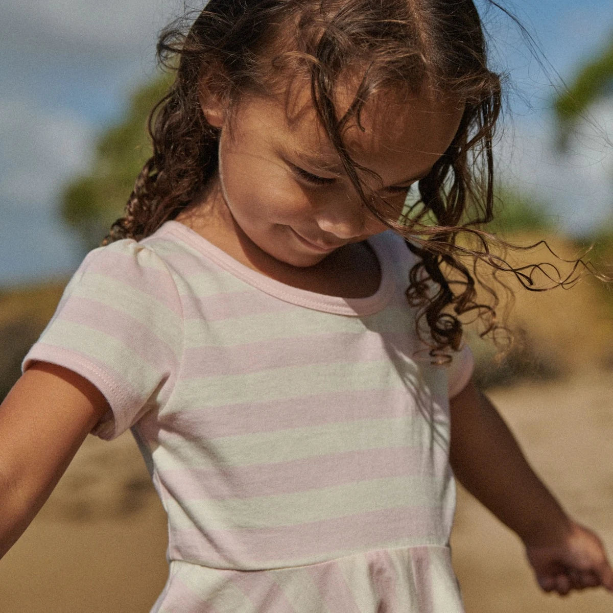 Nature Baby Seaside Dress Cotton Candy Stripe