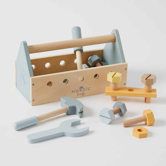 Nordic Kids Wooden Tool Box Set