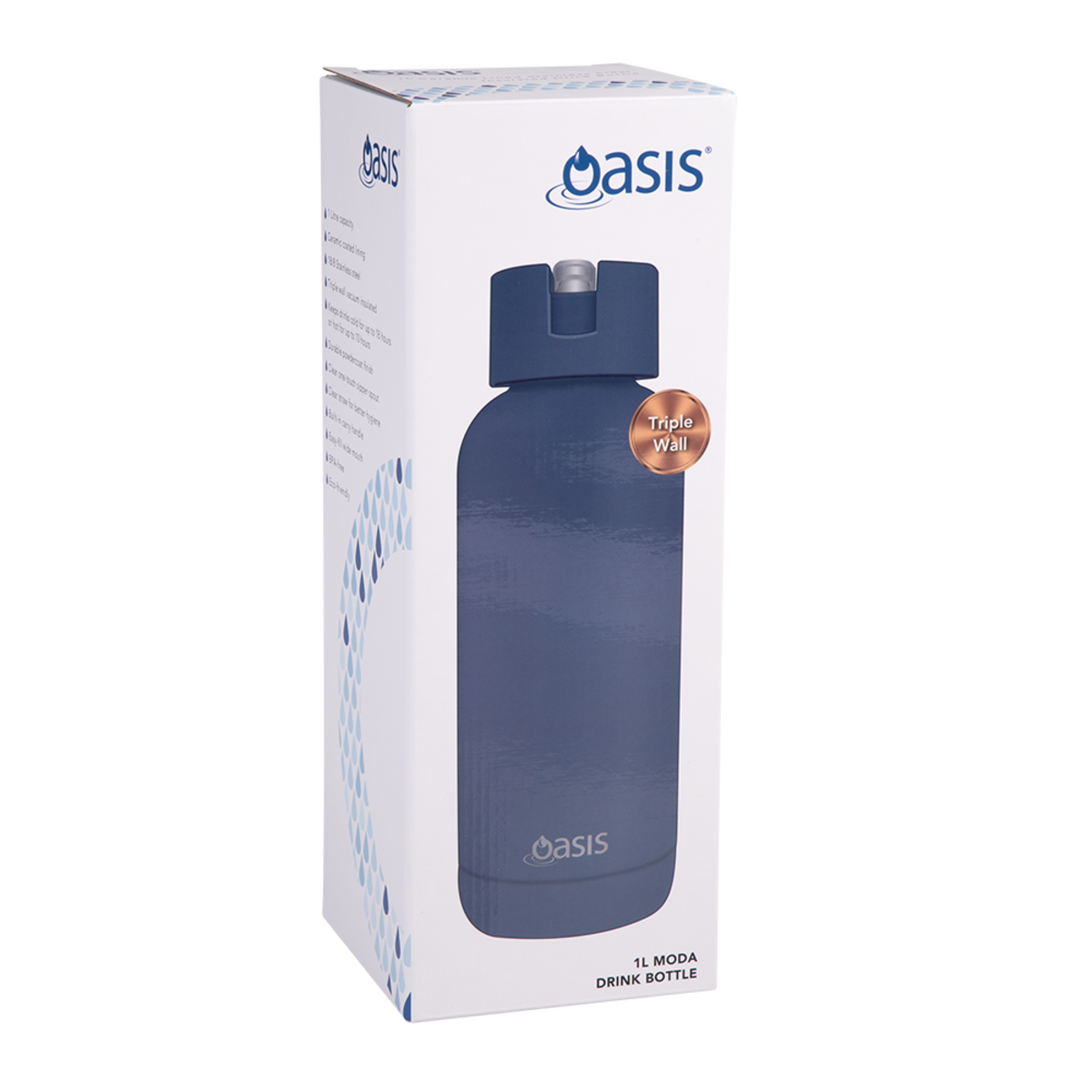 Oasis Moda Drink Bottle Indigo