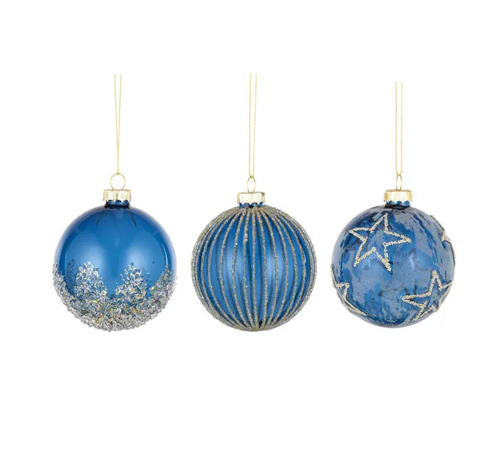 Ornament Marine Blue and Silver