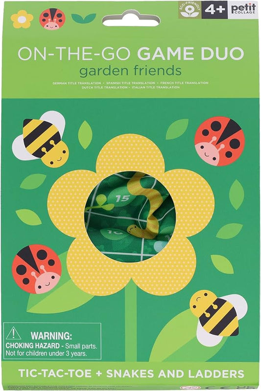 Petit Collage On-The-Go Game Duo Garden Friends