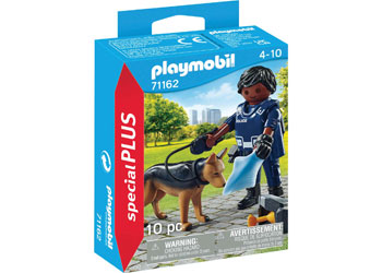 PlayMobil Policeman with Sniffer Dog