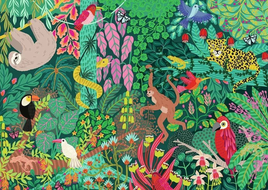 Ravensburger 1000pc Jigsaw Puzzle Magical Rain Forrest