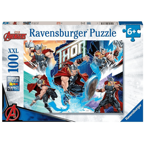 Ravensburger 100pc Jigsaw Puzzle Marvel Hero Mighty Avengers Thor