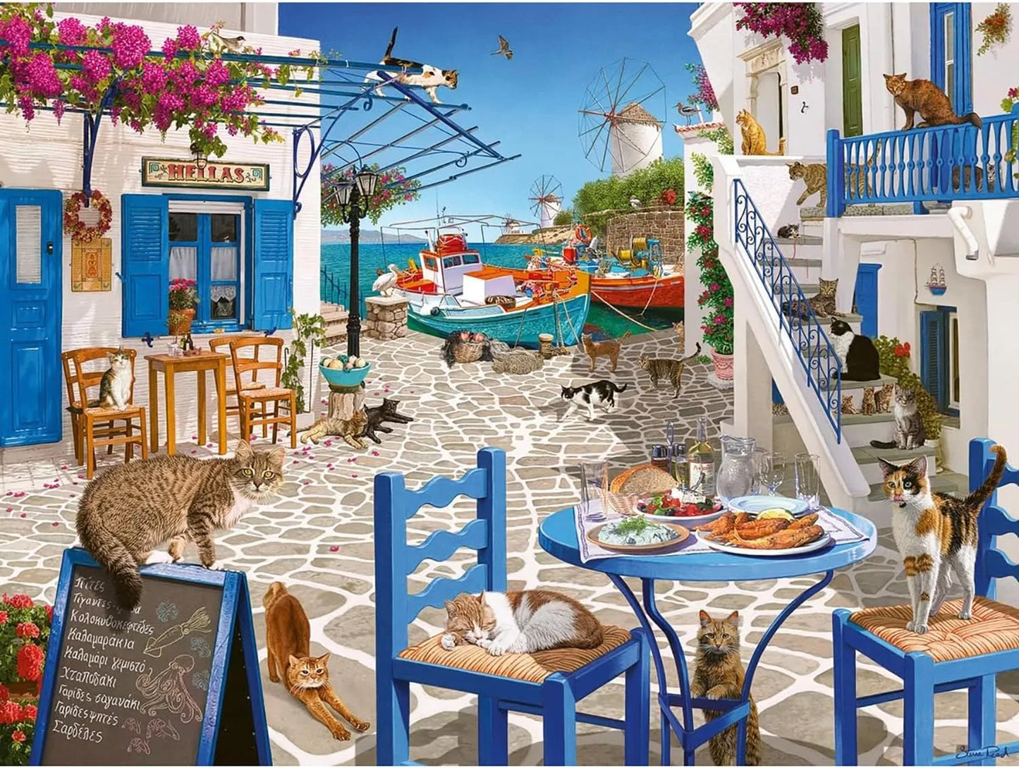 Ravensburger 1500pc Jigsaw Cats Of Mykonos