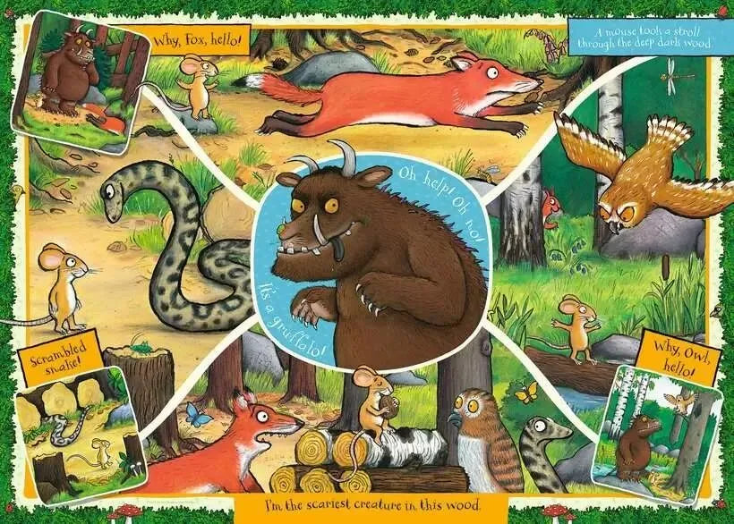 Ravensburger 24pc Jigsaw Giant Floor Puzzle The Gruffalo There's No Such Thing s A Gruffalo