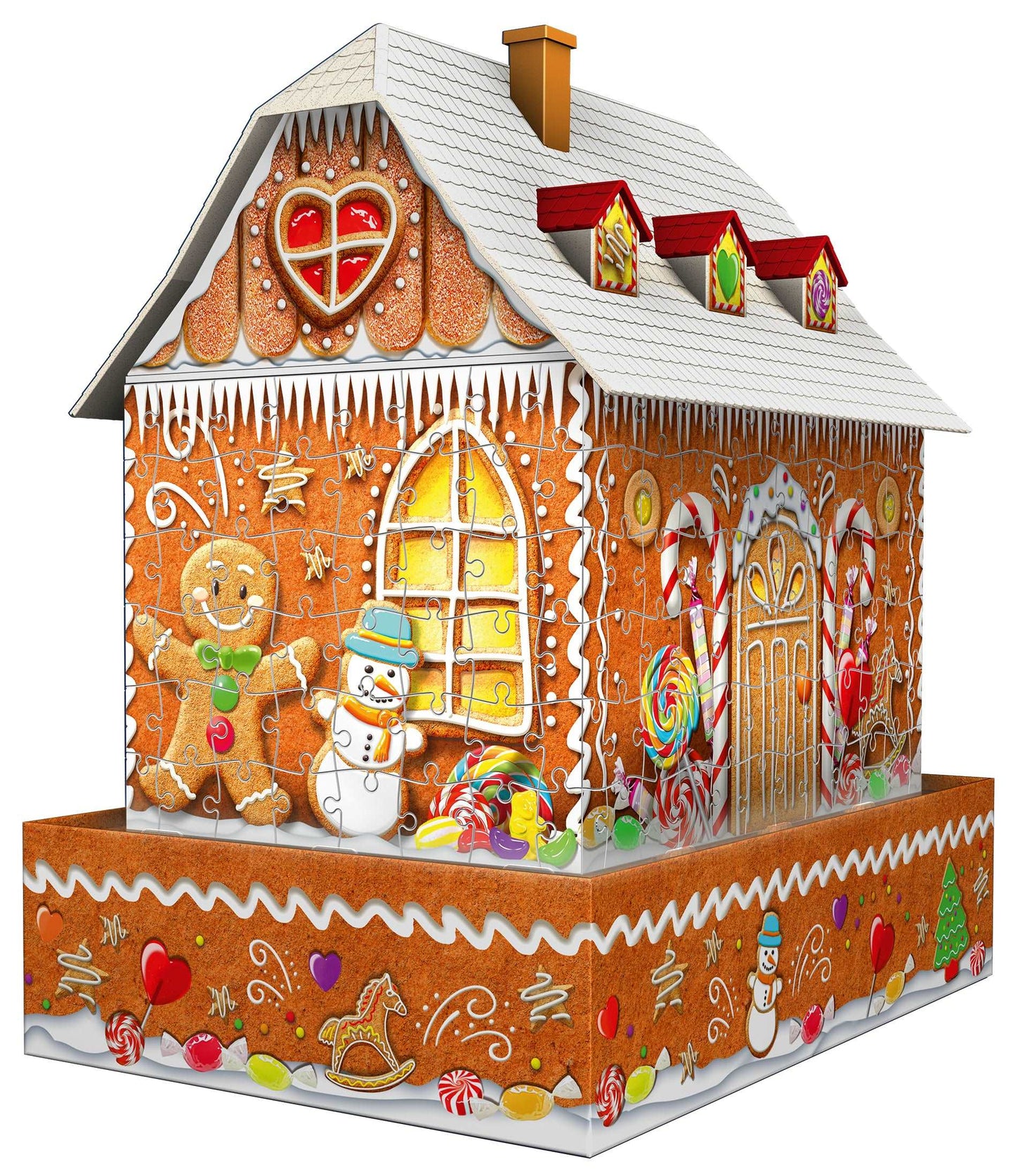 Ravensburger 3D 216pc Jigsaw Puzzle Ginger Bread House Night Edition