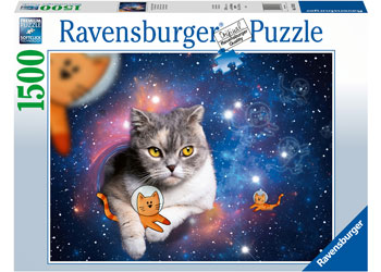 Ravensburger 1500pc Jigsaw Puzzle Cats Flying To Outer Space