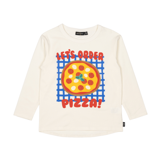 Rock Your Baby Let's Order Pizza Long Sleeve Tee