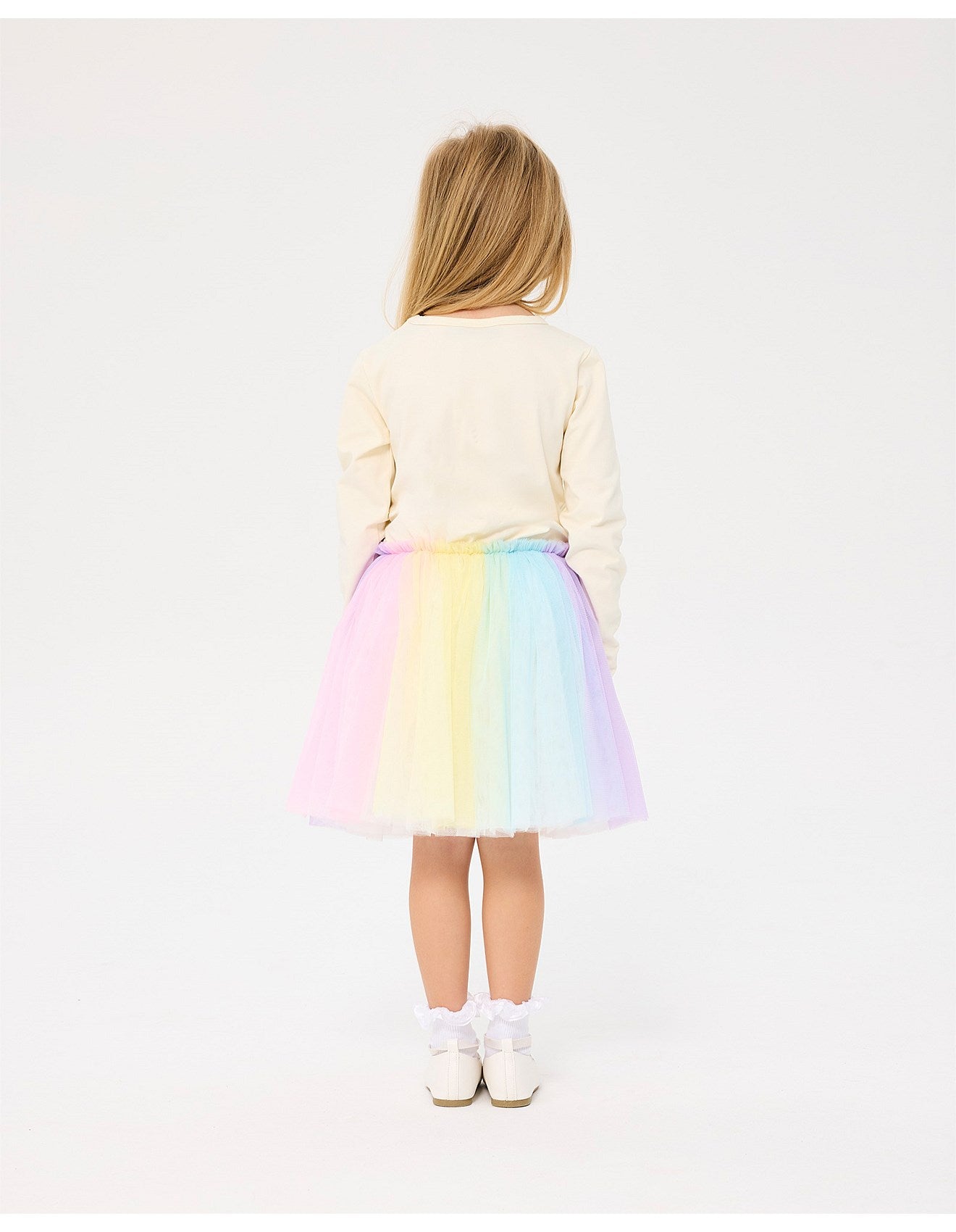 Rock Your Baby Long Sleeve Circus Dress Unicorn Flags