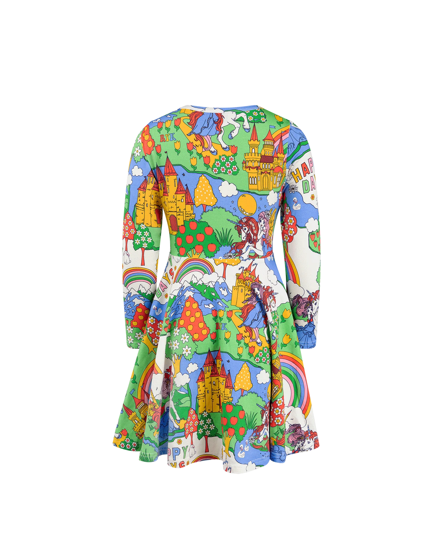 Rock Your Baby Long Sleeve Waisted Dress Happy Land