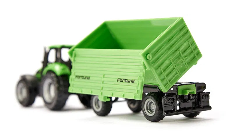 SIKU Deutz-Fahr with Fortuna 4-Wheel Trailer