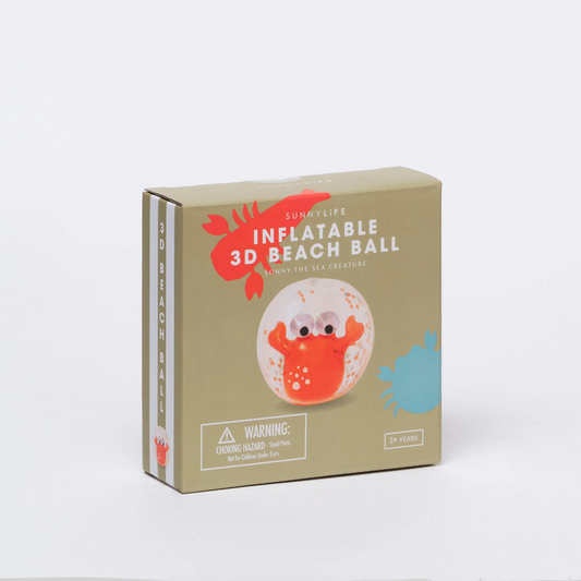 SUNNYLiFE 3D Inflatable Beach Ball Sonny the Sea Creature
