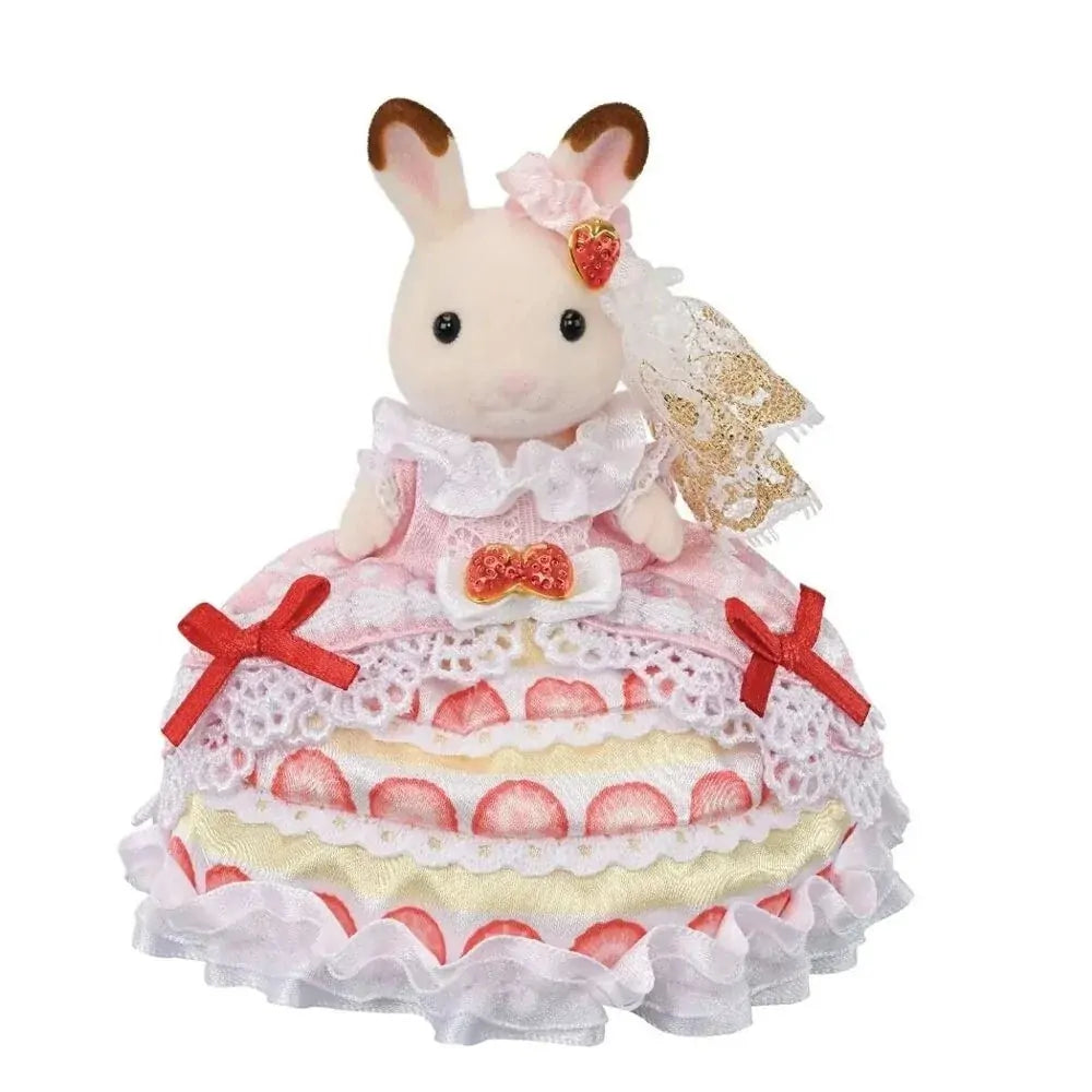Sylvanian Families Freya's Birthday Celebration Strawberry Cake Dress