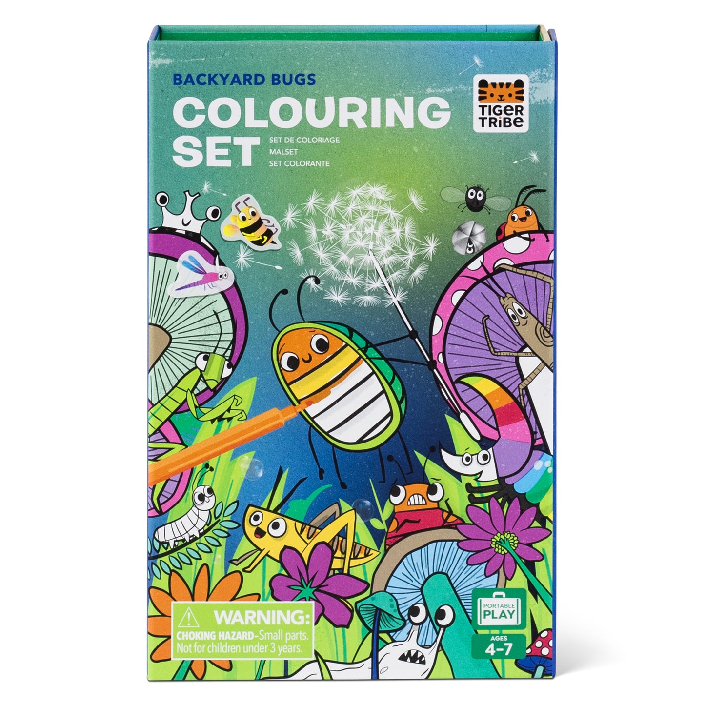 Tiger Tribe Colouring Set Backyard Bugs