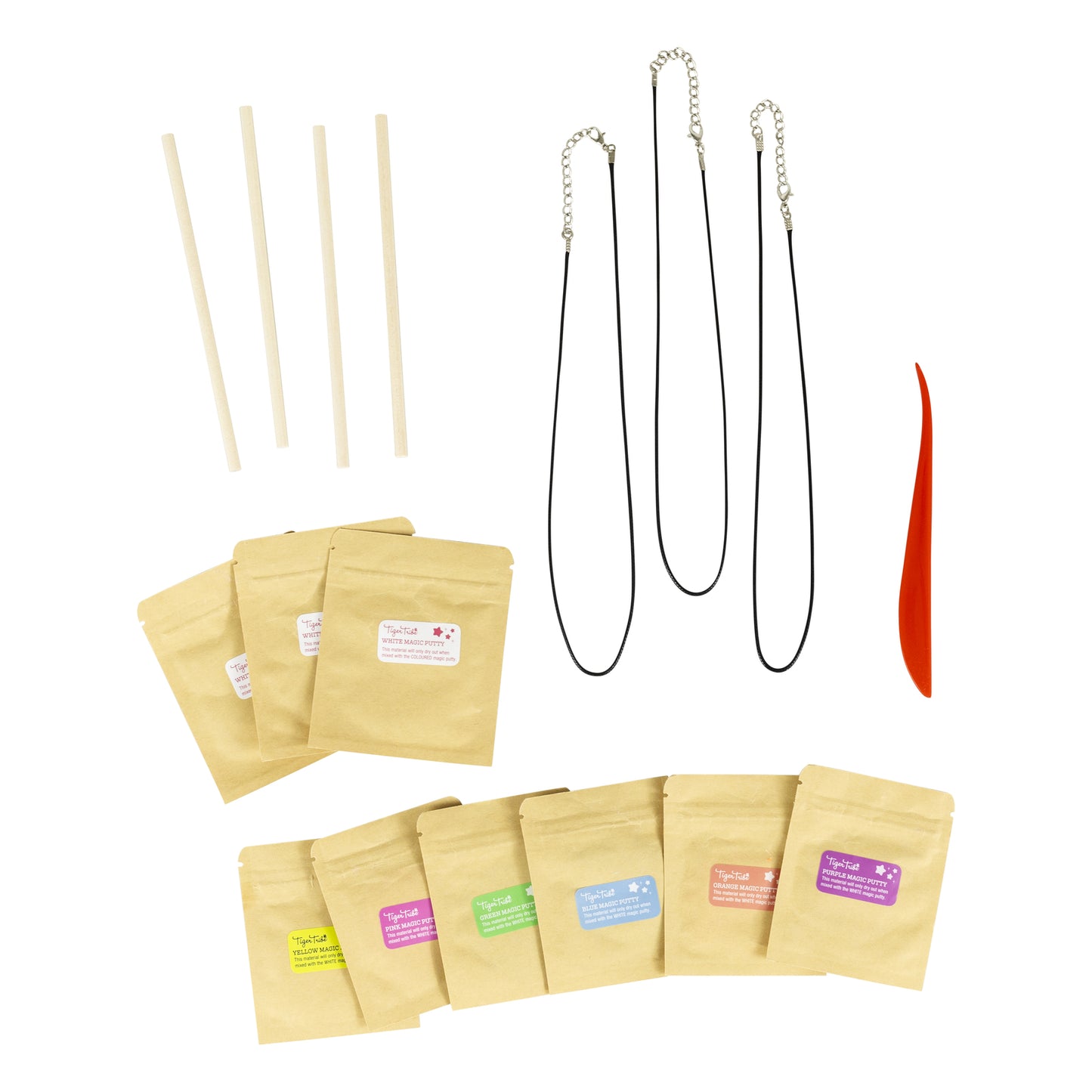Tiger Tribe Jewellery Design Kit Twisty Beads Necklace