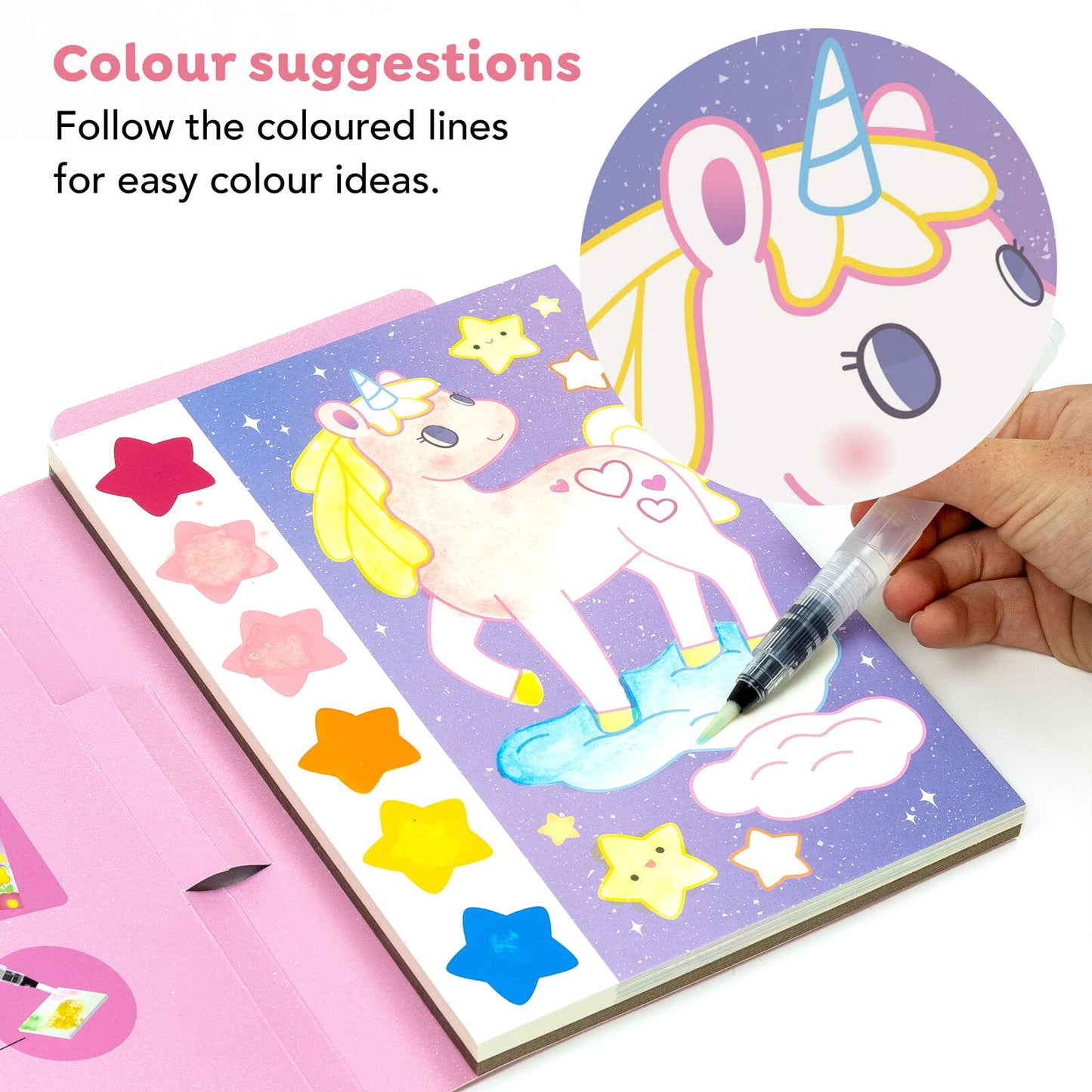 Tiger Tribe Paint A Picture Set Unicorn Skies