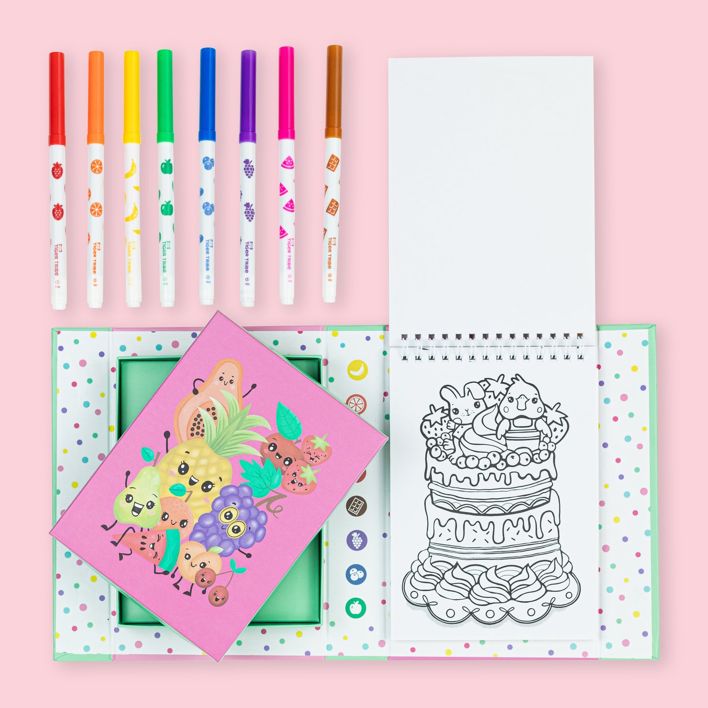 Tiger Tribe Scented Colouring Set Fruity Cutie