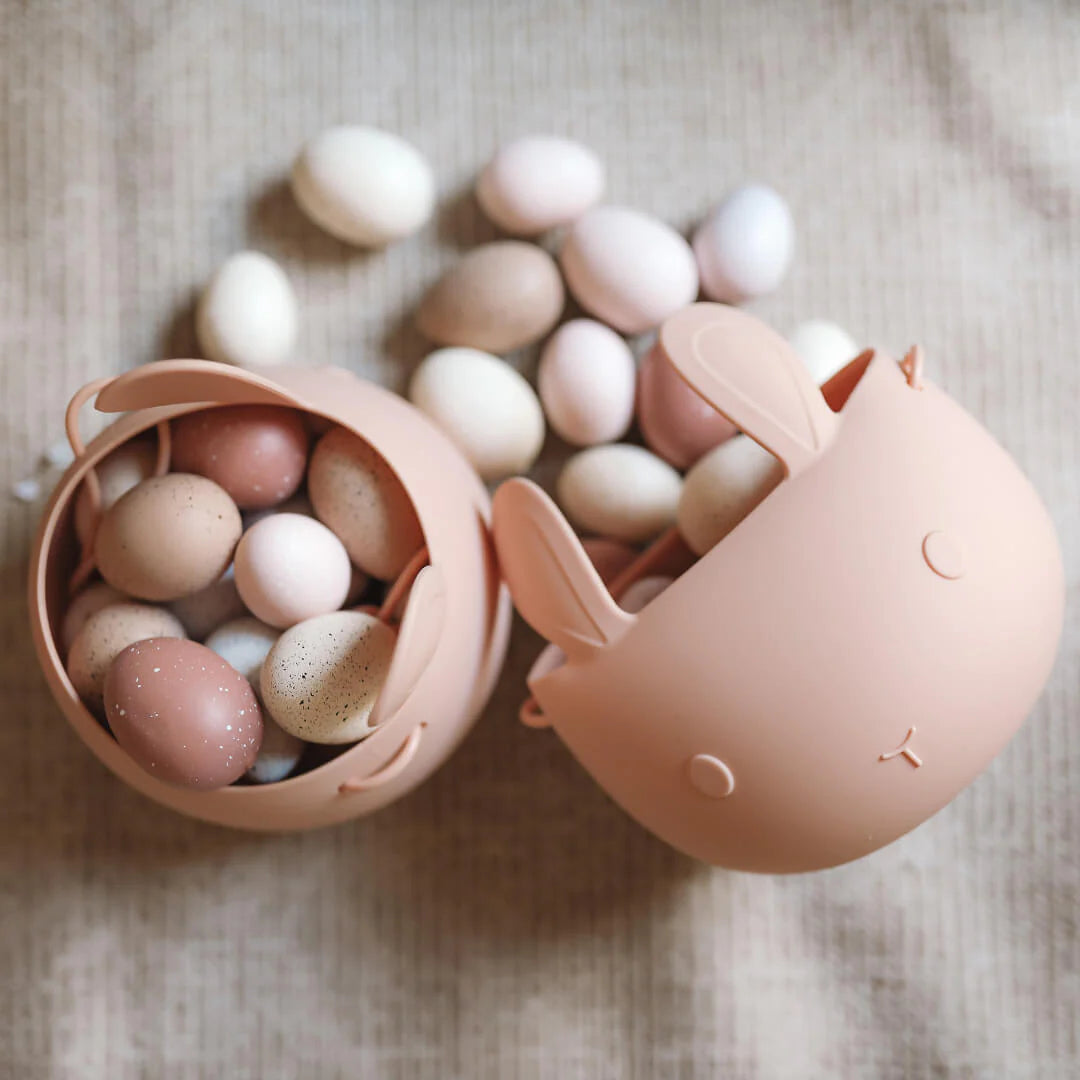 We Might Be Tiny Easter Bunny Basket Blush