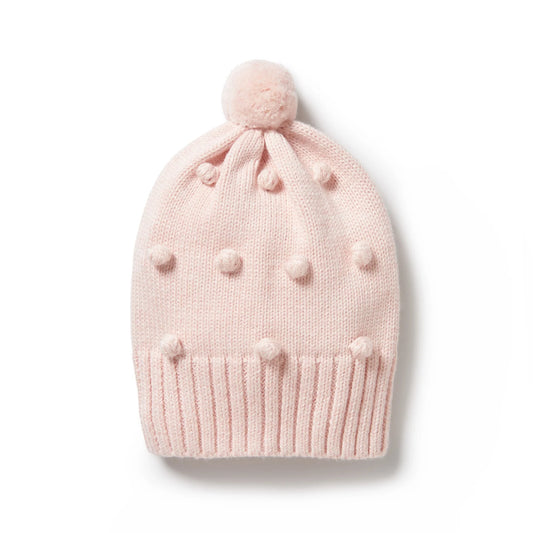 Wilson & Frenchy Knitted Bauble Hat Pink