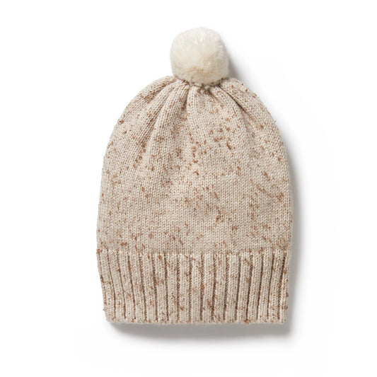 Wilson & Frenchy Knitted Hat Almond Fleck
