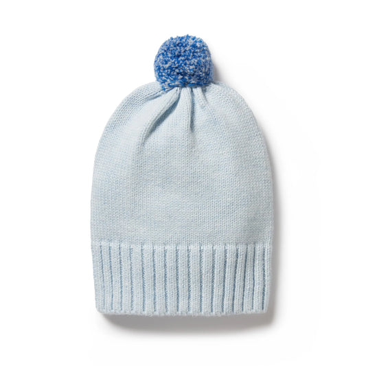 Wilson & Frenchy Knitted Hat Bluebell Fleck