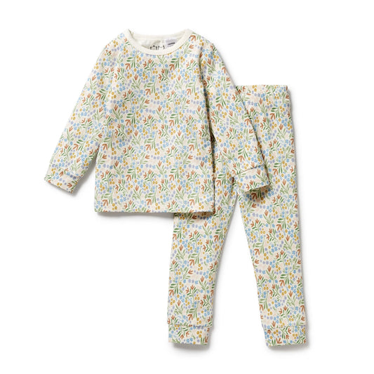 Wilson & Frenchy Organic Long Sleeve Pajamas Tinker Floral