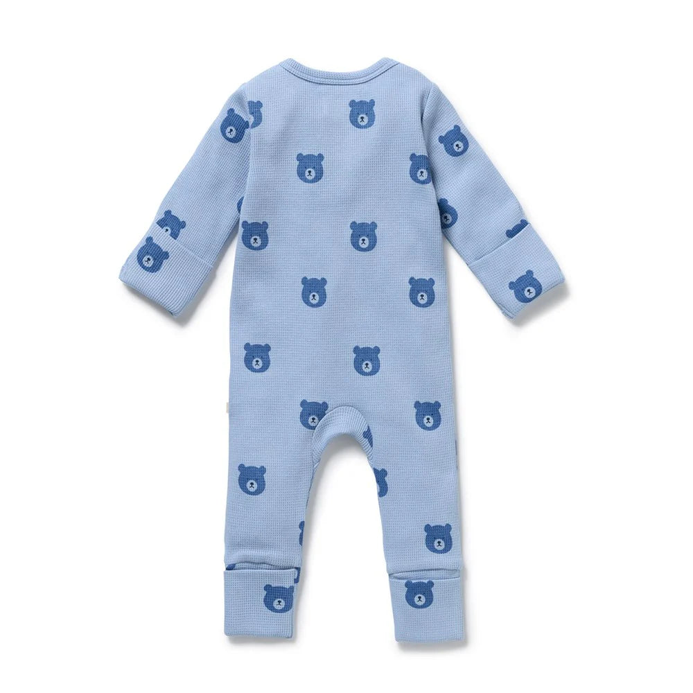 Wilson & Frenchy Organic Waffle Zipuit Bear Hugs