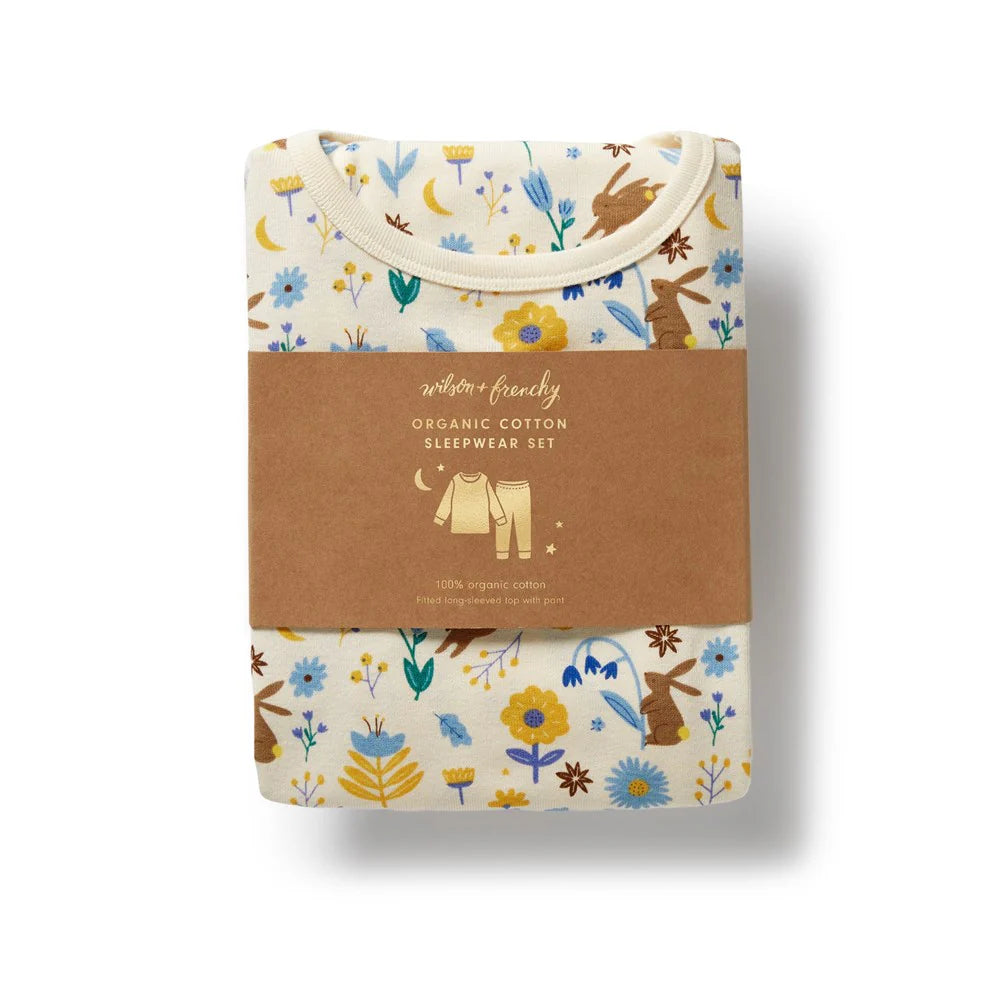 Wilson & Frenchy Organic Long Sleeve Pyjamas Daisy Mae