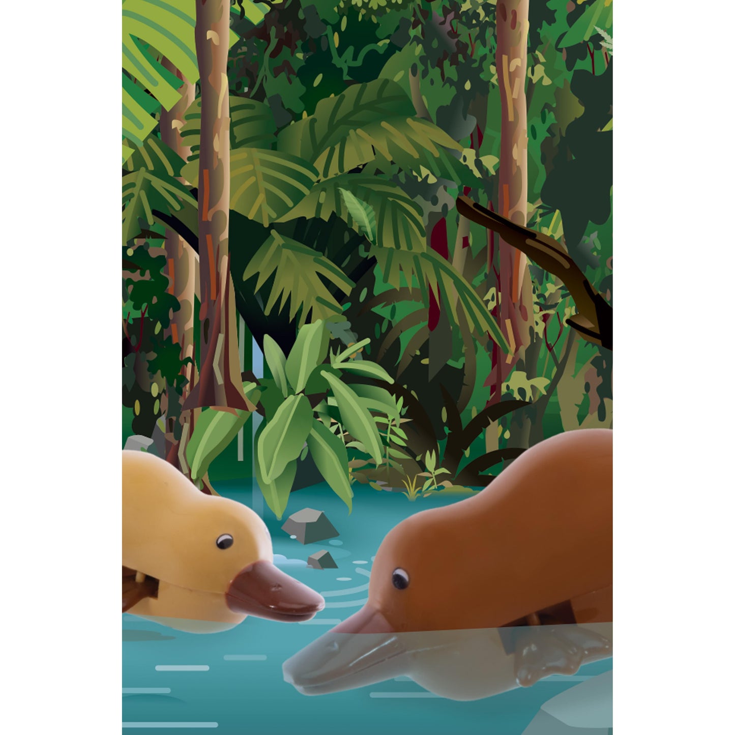 Wind Up Paddling Platypus