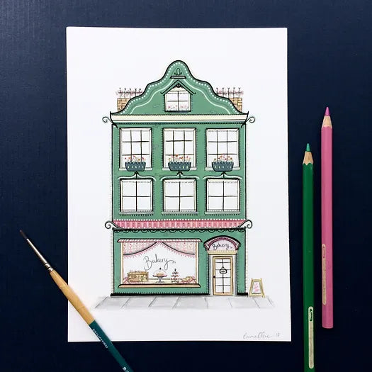 Zenti Designs Bakery Art Print