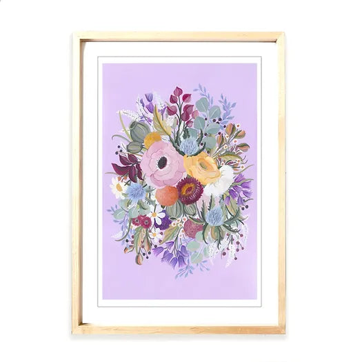 Zenti Designs Festive Florals Art Print
