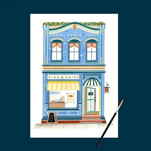 Zenti Designs Fish & Chip Shop Art Print