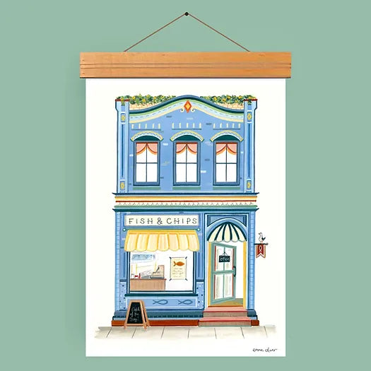 Zenti Designs Fish & Chip Shop Art Print