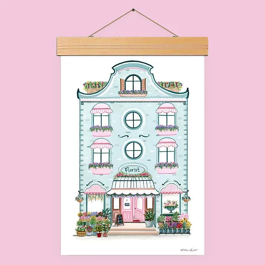 Zenti Designs Florist Shop Art Print